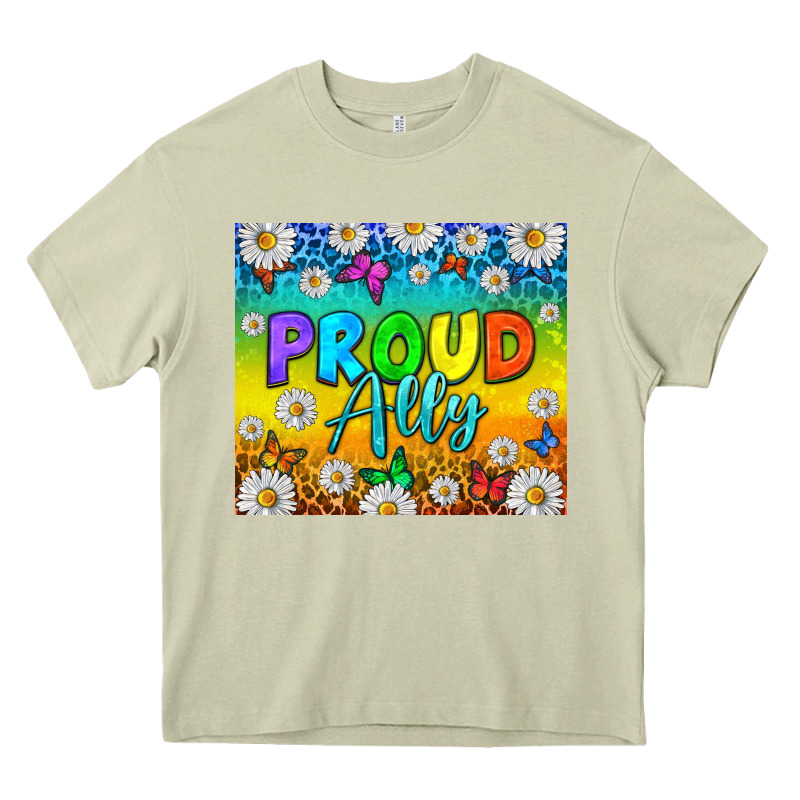 Lgbtq+ Proud Ally With Daisy Tumbler Heavy Core Tee by BundleAndBundleShop | Teevron