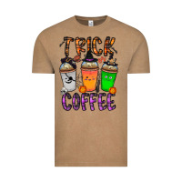 Vintage Coffee trick or coffee Vintage Tee - CowhideDigitalArt