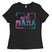 Black leopard camo girl mama Mother's Day Ladies Tee - LillyAllenDesigns