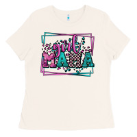 Bone leopard camo girl mama Mother's Day Ladies Tee - LillyAllenDesigns