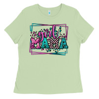 Matcha leopard camo girl mama Mother's Day Ladies Tee - LillyAllenDesigns