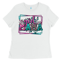 White leopard camo girl mama Mother's Day Ladies Tee - LillyAllenDesigns