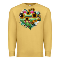 Antique Gold Chiapas State Of Mexico Map Premium Sweatshirt - RanaPortraitStore
