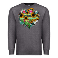 Charcoal Heather Chiapas State Of Mexico Map Premium Sweatshirt - RanaPortraitStore
