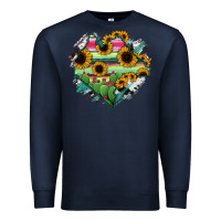 Navy Chiapas State Of Mexico Map Premium Sweatshirt - RanaPortraitStore