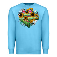 Ocean Blue Chiapas State Of Mexico Map Premium Sweatshirt - RanaPortraitStore