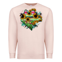 Pale Pink Chiapas State Of Mexico Map Premium Sweatshirt - RanaPortraitStore