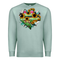 Seafoam Chiapas State Of Mexico Map Premium Sweatshirt - RanaPortraitStore