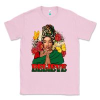 Bubblegum Pink believe black woman Classic Tee - FaDigitalArtStudio