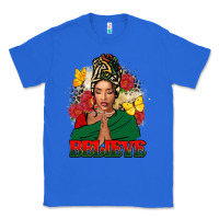 True Royal believe black woman Classic Tee - FaDigitalArtStudio