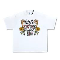 White little sister biggest fan Urban Heavy Tee - CowhideDigitalArt