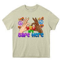 Mossy LGBTQ+ You Are Safe Here Heavy Core Tee - BundleAndBundleShop