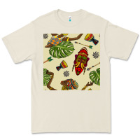 Bone african woman and mask seamless pattern Premium Tee - BundleAndBundleShop