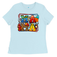 Baby Blue leopard frame firefighter mama Mother's Day Ladies Tee - LillyAllenDesigns
