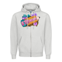 Dove Grey hello 6th grade Zipper Hoodie - RanaPortraitStore
