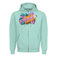 Seafoam hello 6th grade Zipper Hoodie - RanaPortraitStore