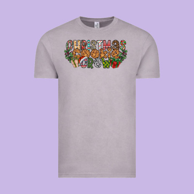 Christmas Cookie Crew Vintage Tee Designed By Cowhidedigitalart