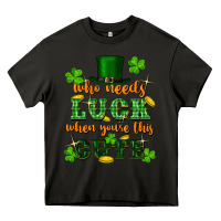 Asphalt who needs luck when you're this cute Heavy Core Tee - FaDigitalArtStudio