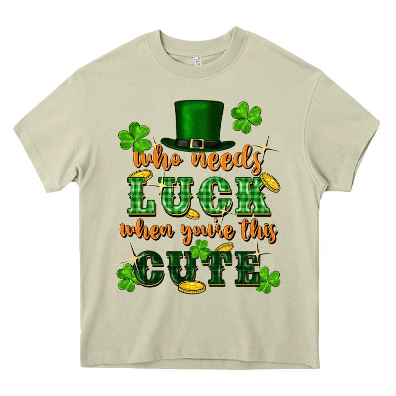 Who Needs Luck When You're This Cute Heavy Core Tee by FaDigitalArtStudio | Teevron
