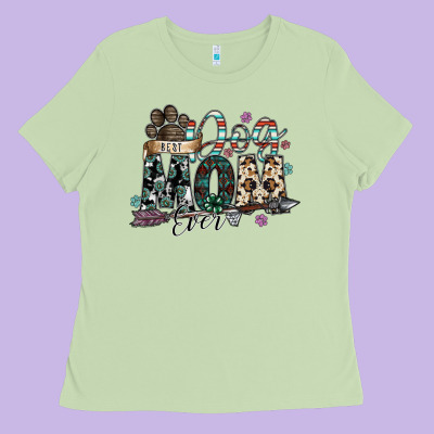 Best Dog Mom Ever Ladies Tee Designed By Sublimationcraftshop