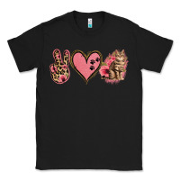 Black Peace Love Cats Classic Tee - Jasminsmagicworld
