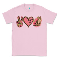 Bubblegum Pink Peace Love Cats Classic Tee - Jasminsmagicworld