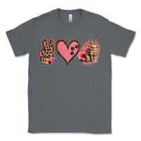 Charcoal Heather Peace Love Cats Classic Tee - Jasminsmagicworld