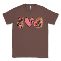 Chestnut Peace Love Cats Classic Tee - Jasminsmagicworld