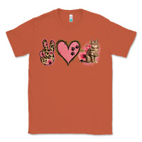 Copper Peace Love Cats Classic Tee - Jasminsmagicworld