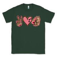 Sports Green Peace Love Cats Classic Tee - Jasminsmagicworld