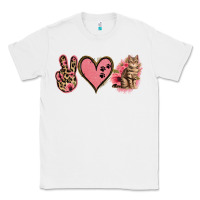 White Peace Love Cats Classic Tee - Jasminsmagicworld