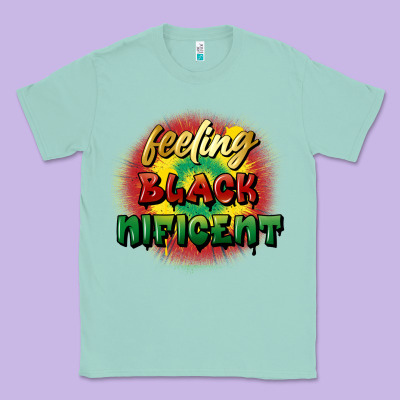 Feeling Blacknificent Classic Tee Designed By Fadigitalartstudio