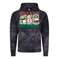 Cloud Black Chillin with my Snowmies Vintage Hoodie - BarkalooDesign