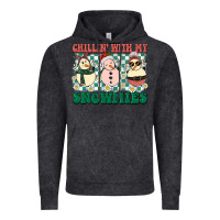 Vintage Black Chillin with my Snowmies Vintage Hoodie - BarkalooDesign