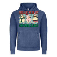 Vintage Denim Chillin with my Snowmies Vintage Hoodie - BarkalooDesign