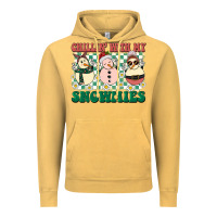 Vintage Mustard Chillin with my Snowmies Vintage Hoodie - BarkalooDesign