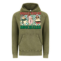 Vintage Olive Chillin with my Snowmies Vintage Hoodie - BarkalooDesign