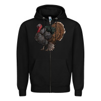 Black gobble Zipper Hoodie - RanaPortraitStore