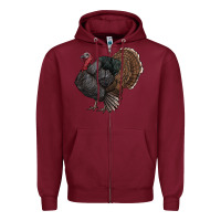 Burgundy gobble Zipper Hoodie - RanaPortraitStore