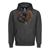 Charcoal Heather gobble Zipper Hoodie - RanaPortraitStore
