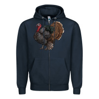 Navy gobble Zipper Hoodie - RanaPortraitStore