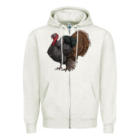 Oatmeal Heather gobble Zipper Hoodie - RanaPortraitStore