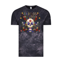 Cloud Black dia de los muertos Vintage Tee - CowhideDigitalArt