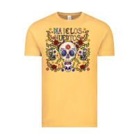 Vintage Mustard dia de los muertos Vintage Tee - CowhideDigitalArt