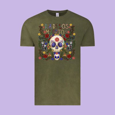 Dia De Los Muertos Vintage Tee Designed By Cowhidedigitalart