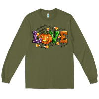 Army Green Halloween Love Long Sleeve Tee - Artiststas
