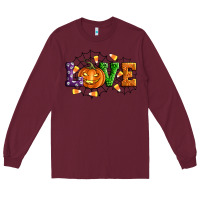 Burgundy Halloween Love Long Sleeve Tee - Artiststas