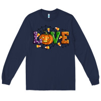 Navy Halloween Love Long Sleeve Tee - Artiststas