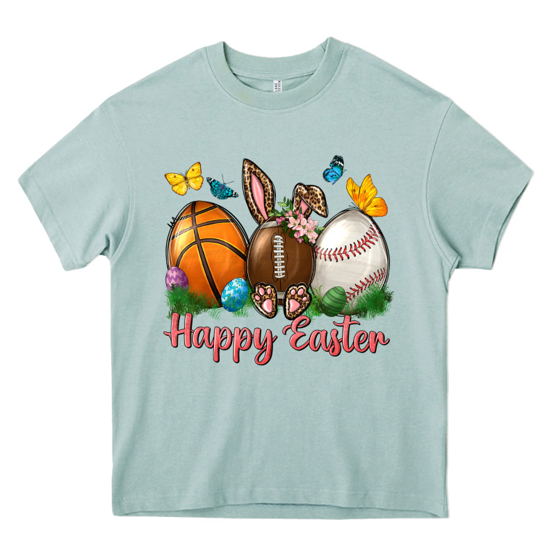 Happy Easter Sports With Butterfly Heavy Core Tee by BundleAndBundleShop | Teevron