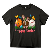 Asphalt Happy Easter Sports With Butterfly Heavy Core Tee - BundleAndBundleShop